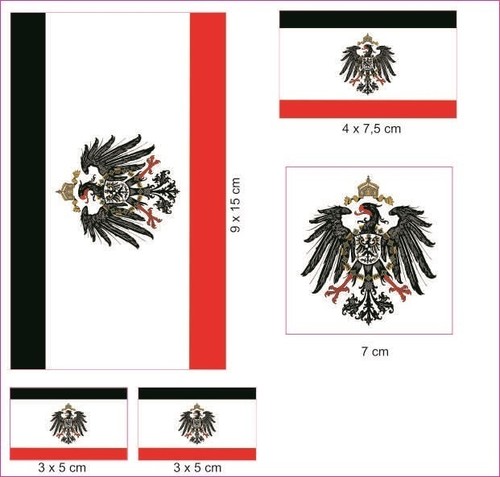 Aufkleberbogen kaiserreich mit - aufkleberbogen,
