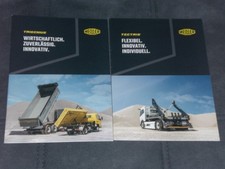 MEILER TRIGENIUS  Dreiseitenkipper, TECTRIS Absetzkipper Prospekte ( Lkw 99 )