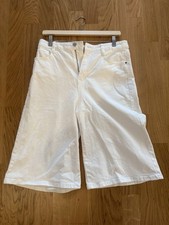 Esprit Baumwolle Jeans Buggy Shorts Weiß Größe 29 , Damen
