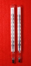 Glasthermometer -35 bis +50°C -  2 Stück  DDR Produkt