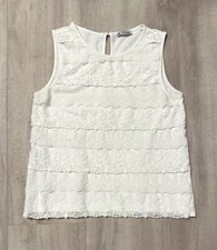 Mayoral Top Tunika Gr. 158 cremeweiß festlich Layer Optik Lochmuster