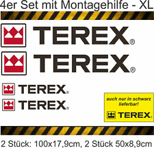 Aufkleber TEREX Logo Bagger