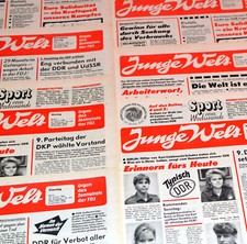DDR JUNGE WELT JANUAR 1989 Geburtstag Hochzeit 33. 34. 35. 36. 37. Zeitung FDJ