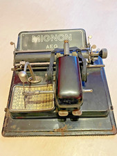 AEG Mignon Schreibmaschine, Typenwalze,  Zustand: gebraucht, teilweise verrostet