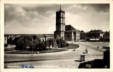Ak Neustrelitz in Mecklenburg, Marktplatz, Stadtkirche, ... - 4740946