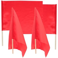  4 Pcs Schiedsrichter Fahnen Schiedsrichterfahnen Handwellenflagge