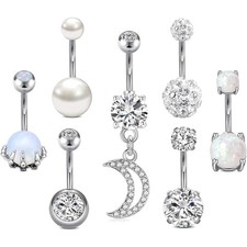 Bauchnabelpiercing set - set, 5