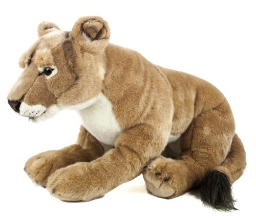 Löwin kuscheltier liegend - kuscheltier,