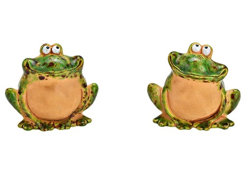 Frosch witzig keramik 2er set - frosch, 2er-set