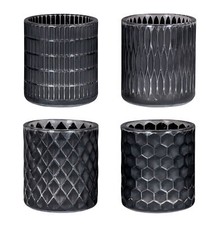 Teelichthalter Set Schwarz