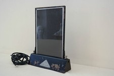 alter Defag Lichtschreiber Glas Ständer Werbung beleuchtet Fenster Reklame Tafel