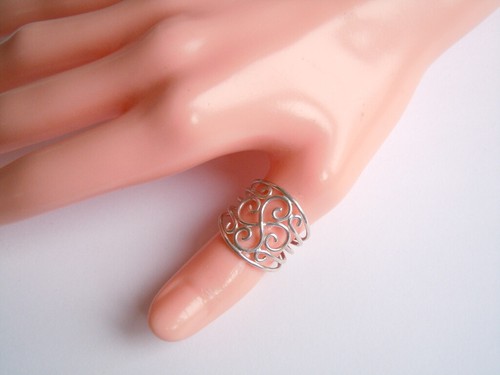 925 silber ring - silber, wirbel
