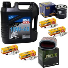 Set Öl Wartung für Honda VT 1100 C Shadow 88-00 4L Luftfilter Ölfilter Zündkerze