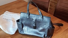 Henkeltasche Liebeskind Berlin, Leder, Silbergrau, Schultergurt