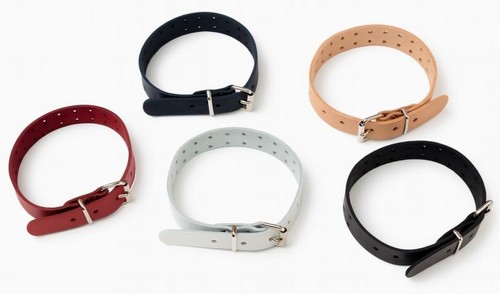 Designer leder halsbänder - designer, 3