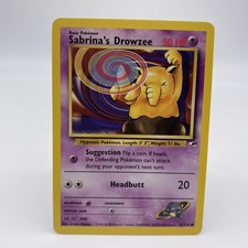 Pokémon Sabrina's Drowzee 92/132 ENG Common Gym Heroes 2000