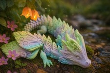 Xl 3D gedruckter Feen Wolf