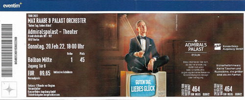 Ticket konzertkarte max - konzertkarte,,