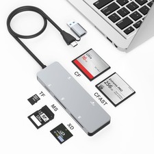 CFast-Kartenleser,USB 3.0 USB C CFast 2.0 Card Reader,5 Gbps Aluminium-Hochge...