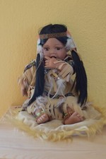 Sammlerpuppe indianer mädchen - sammlerpuppe,