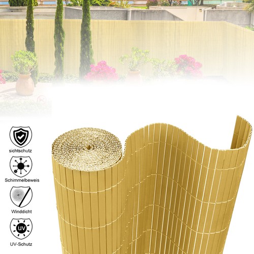 Sichtschutzzaun pvc bambus - sichtschutzzaun,