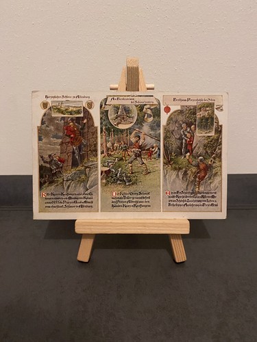 Vintage postkarte schloss - vintage,