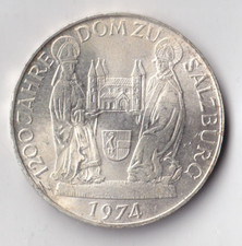50 Schilling Münze Silber 640/1000 Österreich 1974   1200 Jahre Dom zu Salzburg