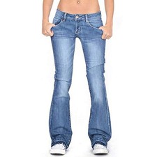 Damen Bootcut Jeans Hose
