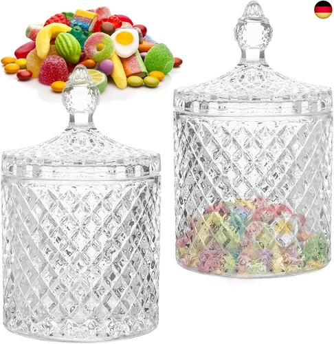Stück kristall bonbonglas - 2,