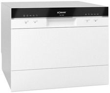 Bomann TSG 708 Tisch-Geschirrspüler- Weiß Geschirrspüler Spülmaschine