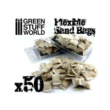 Green Stuff World Modellbau Sandsäcke (50) Flexible Sand Bags Gelände