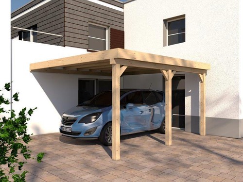 Anlehncarport carport harz - harz, v