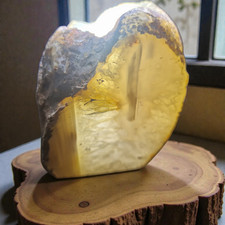 Achat-Geode-Teelichthalter