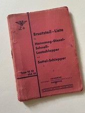 Hanomag Ersatzteil Liste Schnelltransporter und Sattelschlepper SS 55 u SSA 55