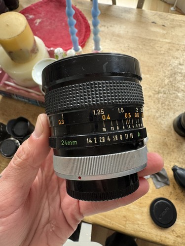 Canon 24mm 4 - fd, f1.4