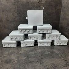 10 Stk VDE Feuchtraum Abzweigdose IP 55 Feuchtraum AP 85x85x40 grau HUP®