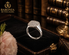 CHEVALIER RING 18 KT WEISSGOLD
