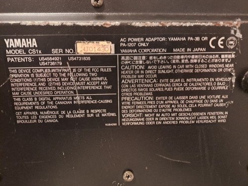 Yamaha synthesizer blau - 1x,