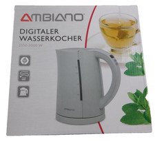 AMBIANO Digitaler Wasserkocher 3000W 5 Temperaturstufen LED Display 1,7L Mint