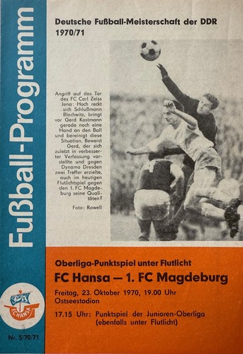 Ddr oberliga hansa rostock - oberliga,
