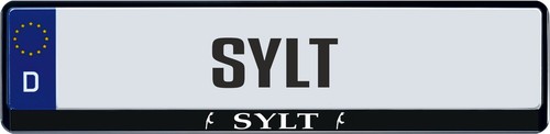 Design kennzeichenrahmen sylt - kennzeichenrahmen,