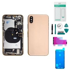 iPhone XS Gehäuse mit Backcover Gold - Set Versand aus Deutschland