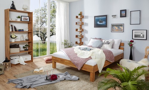 Ticaa eiche bett luis massiv - ticaa,