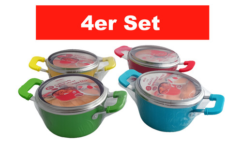 4er set mini kochtopf - set,