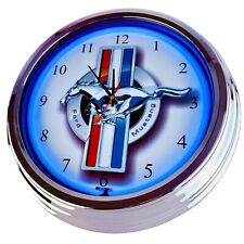 N-0891 "Mustang" Wanduhr Neon