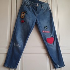 H&M High Waist Jeans Damen Gr
