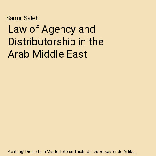 Law agency and - law, of