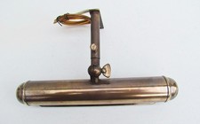 alte Bilderlampe Bilderleuchte Gemäldeleuchte Messing 22,5 cm lang,Nr.2