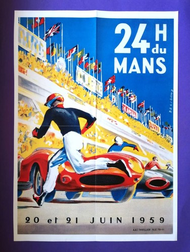 Altes original rennplakat - original,