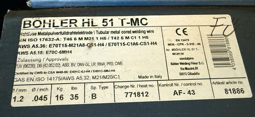 Böhler 1 2 mm 16 - t-mc,